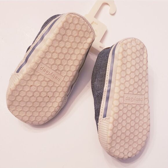 NWT Baby GAP Chambray Denim Tennis Shoes - Picture 3 of 4